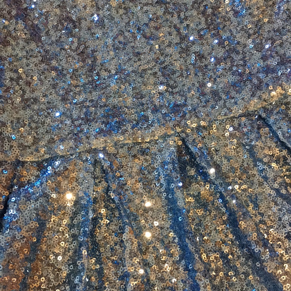 Fun blue sequin dress! - Picture 2 of 3
